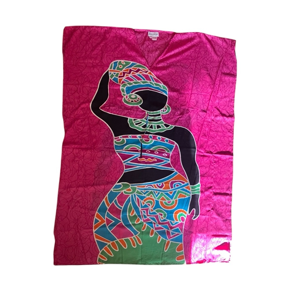 Jessica Taylor One Size Fits All African Colorful Caftan coverup, One Size